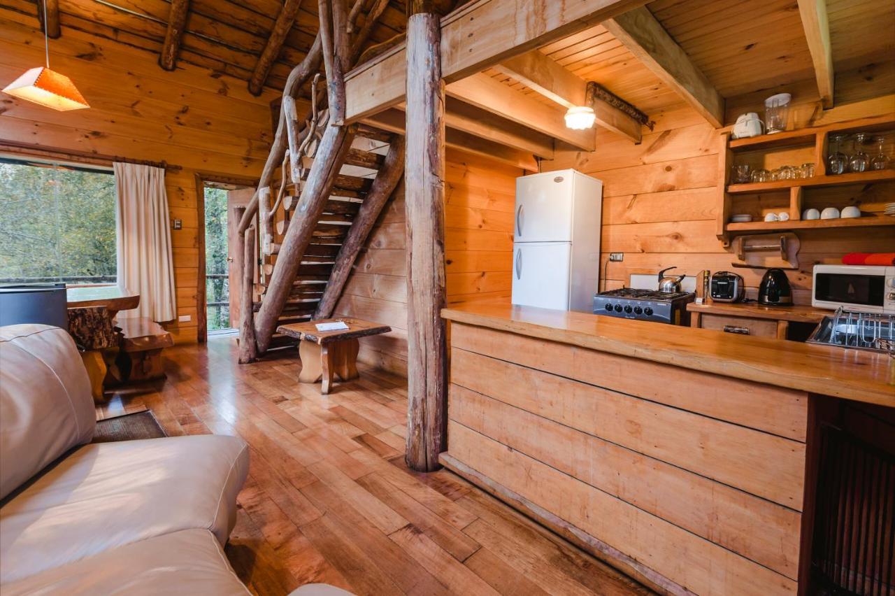 Huilo Huilo Cabanas Del Bosque Puerto Fuy Buitenkant foto