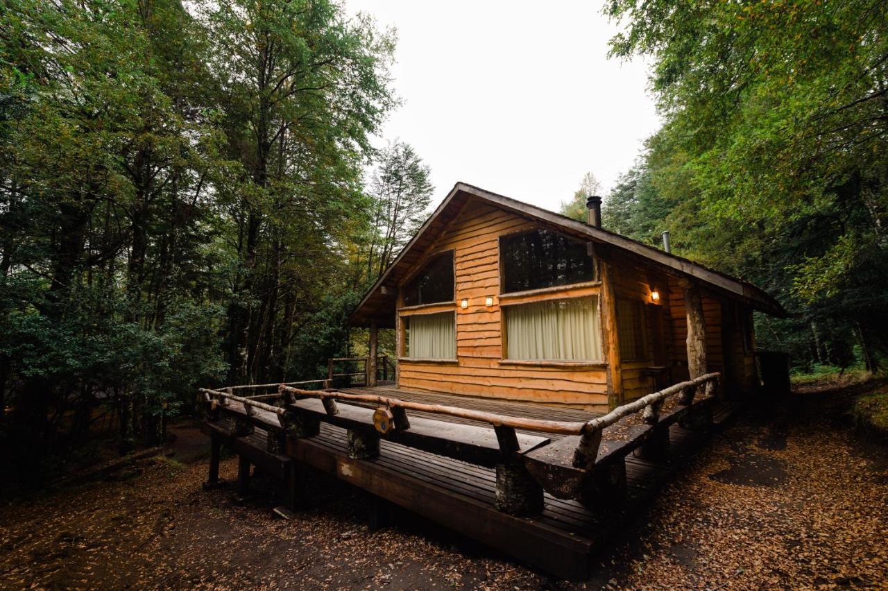 Huilo Huilo Cabanas Del Bosque Puerto Fuy Buitenkant foto