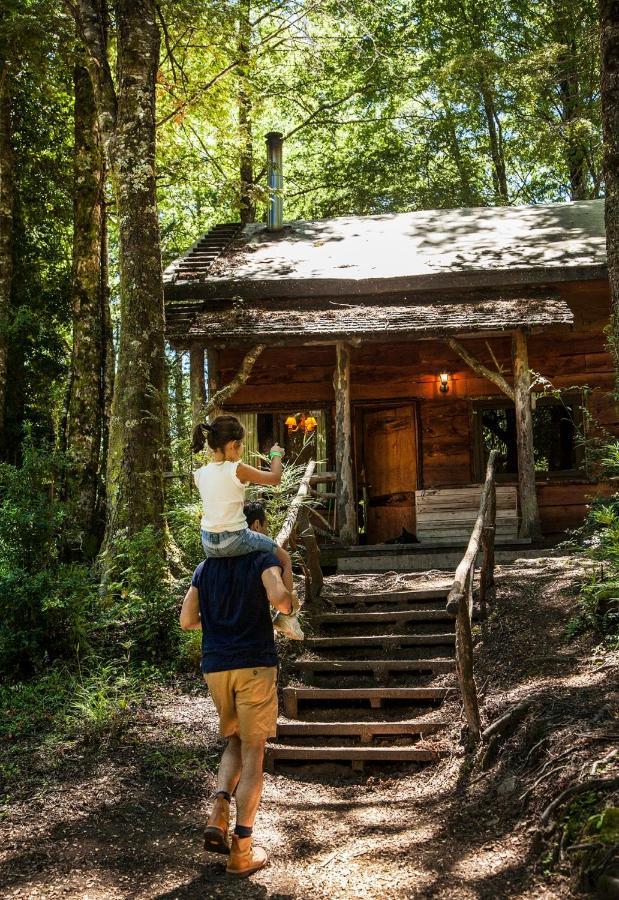 Huilo Huilo Cabanas Del Bosque Puerto Fuy Buitenkant foto