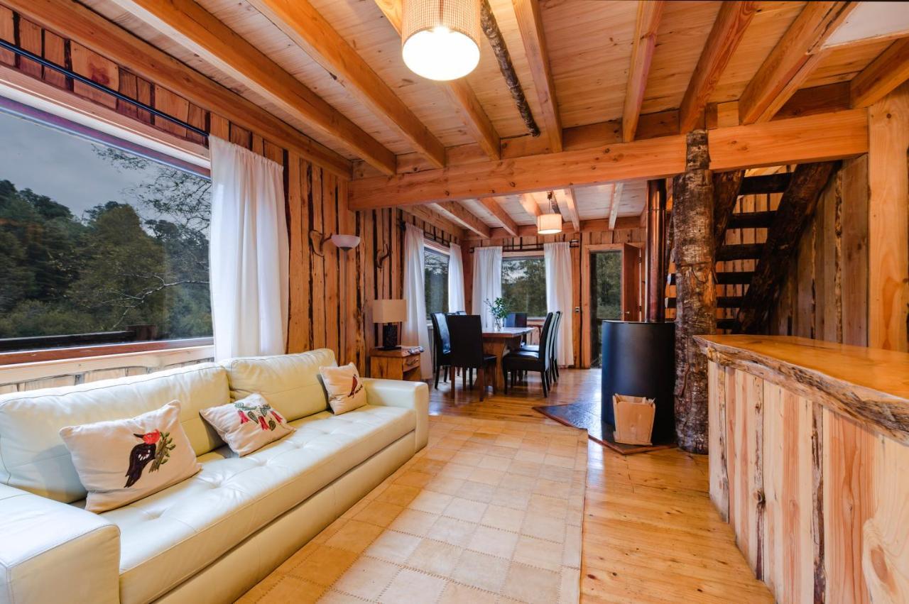 Huilo Huilo Cabanas Del Bosque Puerto Fuy Buitenkant foto