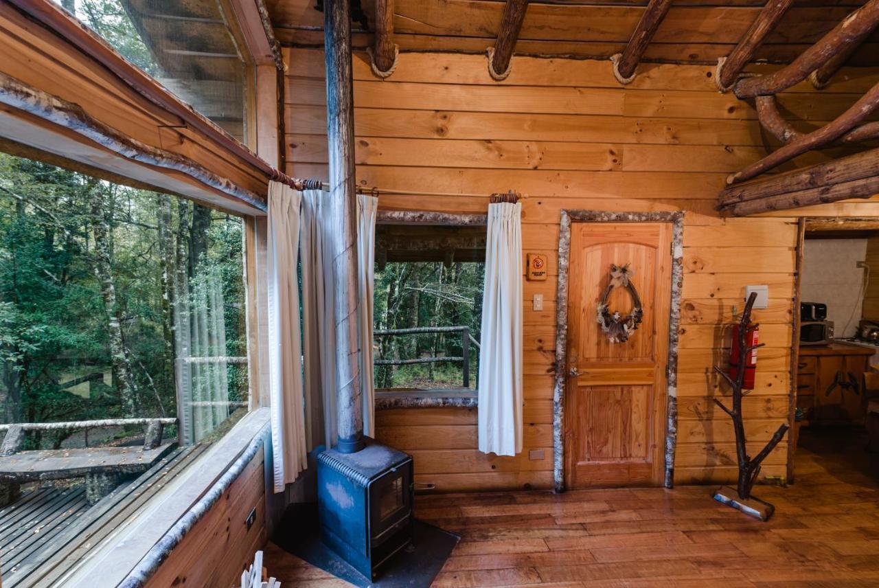 Huilo Huilo Cabanas Del Bosque Puerto Fuy Buitenkant foto